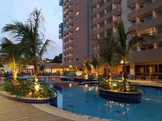 Apto em Resort de Olímpia frente ao Thermas do Laranjais Exterior foto